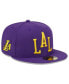 Фото #1 товара Men's Purple Los Angeles Lakers 2023/24 City Edition Alternate 59FIFTY Fitted Hat
