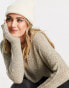 JDY lightweight v neck jumper in beige