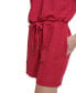 ფოტო #3 პროდუქტის Women's Ripple-Textured Drawstring-Waist Romper