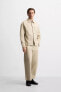 STRAIGHT-LEG PLEATED TROUSERS