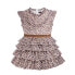 Фото #1 товара Child Serenity Leopard Printed Chiffon Woven Dress