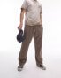 Фото #1 товара Topman straight leg jogger in washed brown