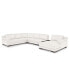 Фото #3 товара Darrium 5Pc Leather Sectional with Console, Created for Macy's