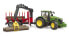 Фото #1 товара Игрушечный транспорт Bruder трактор John Deere 7R 350 с прицепом и бревнами