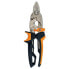 FISKARS PowerGear Aviation Snip Straight Bulldog Sheet Metal Scissors 38.1 mm Orange / Black / Chrome - фото #2