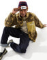 Фото #1 товара Aape By A Bathing Ape Now sherpa camo jacket in brown