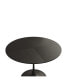 Modern Round Dining Table with Patchwork Tabletops and Metal Base