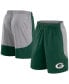 Men's Green/Gray Green Bay Packers Go Hard Shorts