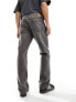 Weekday Space relaxed fit straight leg jeans in clay grey