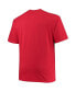 Фото #4 товара Men's Scarlet Ohio State Buckeyes Big and Tall Arch Team Logo T-shirt