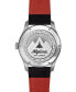 ფოტო #3 პროდუქტის Men's Swiss Automatic Startimer Black Leather Strap Watch 41mm