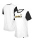 Фото #1 товара Women's White, Black Pittsburgh Steelers Third Down Colorblock T-shirt