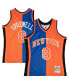 Men's Latrell Sprewell Blue, Orange New York Knicks Hardwood Classics 1998-99 Split Swingman Jersey