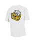 ფოტო #2 პროდუქტის Comfort Men's Wash White Michigan Wolverines Vintage-like Logo T-Shirt