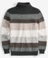 Фото #4 товара Women's Striped 100% Cashmere Turtleneck Sweater, Created for Macy's