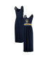 Фото #1 товара Women's Navy Milwaukee Brewers Game Over Maxi Dress