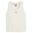 Puma Studio Unwind Fashion Scoop Neck Athletic Tank Top Womens Beige Casual Ath