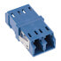 Фото #2 товара InLine Fiber Optical Adapter Duplex LC/LC SM Ceramic Sleeve blue