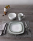 Colorscapes Layers Square Salad Plate Set of 4, 8.25"