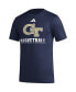 Men's Navy Georgia Tech Yellow Jackets Fadeaway Basketball Pregame AEROREADY T-shirt
