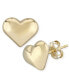 Фото #1 товара Серьги Macy's Puffed Heart Stud in 14k Gold