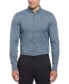 Фото #1 товара Men's Slim-Fit Stretch Glen Plaid Button-Down Shirt