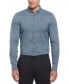 ფოტო #1 პროდუქტის Men's Slim-Fit Stretch Glen Plaid Button-Down Shirt