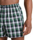 Фото #3 товара Men's Plaid Woven Boxers