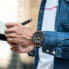 Фото #5 товара Мужские наручные часы с коричневым кожаным ремешком Citizen Eco-Drive Chrono CA0695-17E