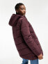 Vans foundry long MTE puffer jacket in brown S - фото #7