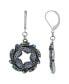 ფოტო #1 პროდუქტის Silver-Tone Multi Ab Wreath Earrings