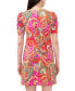 ფოტო #4 პროდუქტის Petite Printed Puff-Sleeve A-Line Dress