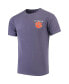 Men's Purple Clemson Tigers Campus Local Comfort Colors T-shirt