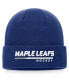 Фото #1 товара Men's Royal Toronto Maple Leafs Authentic Pro Locker Room Cuffed Knit Hat