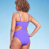 Фото #3 товара Women's Bead Detail Tunneled Front Cut Out One Piece Swimsuit - Shade & Shore