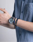 Double leather bracelet for men Magnum 14129P01013