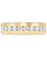 ფოტო #3 პროდუქტის Men's Diamond Band (1 ct. t.w.) in 14k White Gold (Also in 14k Yellow Gold)