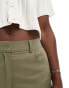 ASOS DESIGN relaxed dad trouser with 5 pocket detail in khaki