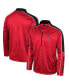 Men's Red NC State Wolfpack Marled Half-Zip Jacket