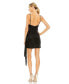 ფოტო #2 პროდუქტის Women's Sequined Cowl Neck Mini Dress