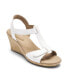 ფოტო #1 პროდუქტის Women's Blanca T Strap Wedge Sandals