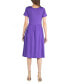 ფოტო #2 პროდუქტის Midi Dress with Short Sleeves and Pocket Detail