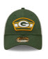 Фото #2 товара Men's Green, White Green Bay Packers Logo Patch Trucker 9FORTY Snapback Hat