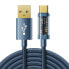Фото #1 товара Kabel przewód USB - USB-C do ładowania i transmisji danych 3A 2m niebieski