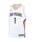 Big Boys Zion Williamson White New Orleans Pelicans Swingman Player Jersey - Association Edition