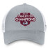 Фото #1 товара Men's Gray/White Colorado Avalanche 2022 Stanley Cup Champions Locker Room Trucker Adjustable Hat