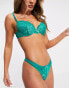 Фото #4 товара Ann Summers Timeless Affair lace padded plunge bra in mint