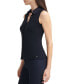 ფოტო #4 პროდუქტის Women's Sleeveless Button-Up Blouse