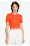 Фото #1 товара Футболка спортивная Nike Essential Slim Crop-top ыййудж йжйуд товара Sportswear Dd1328-673.