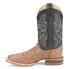 Фото #3 товара Justin Boots Moseley Ostrich Embroidered Square Toe Cowboy Mens Brown Casual Bo